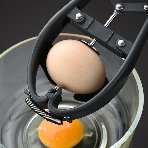 Stainless Steel Egg Opener – Easy Egg Cracker & Separator Tool