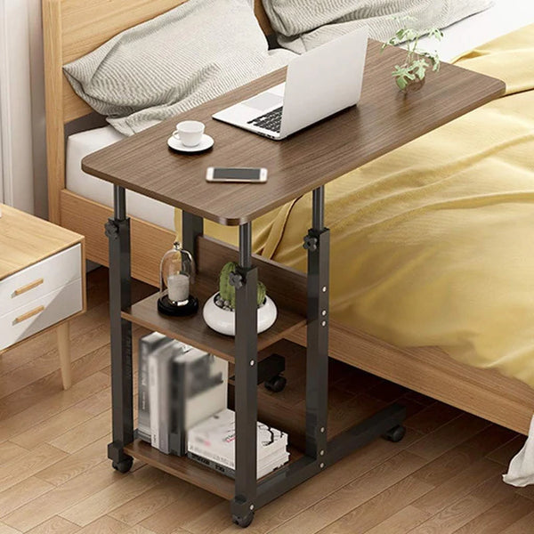 MoveEase Rolling Bed Table – Adjustable Mobile Laptop Desk