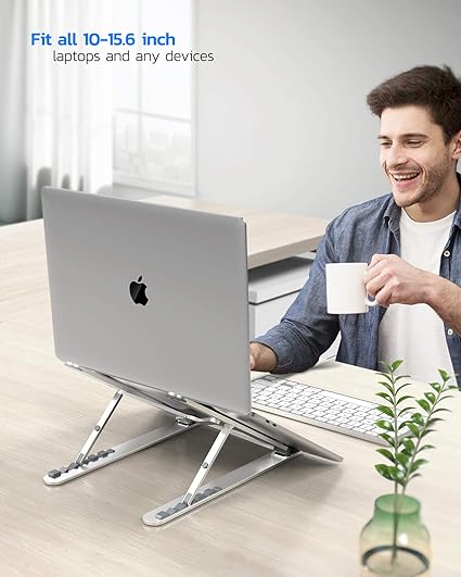 Nulaxy Adjustable Laptop Stand – Ergonomic Aluminum Laptop Riser