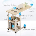 MoveEase Rolling Bed Table – Adjustable Mobile Laptop Desk