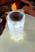 LED Crystal Table Lamp – Rechargeable Touch Control Night Light