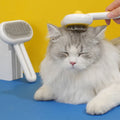 Self-Cleaning Pet Grooming Brush – Cat &amp; Dog Hair Remover Comb