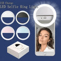 Clip-On Selfie Ring Light – USB Rechargeable LED Fill Light