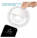Clip-On Selfie Ring Light – USB Rechargeable LED Fill Light