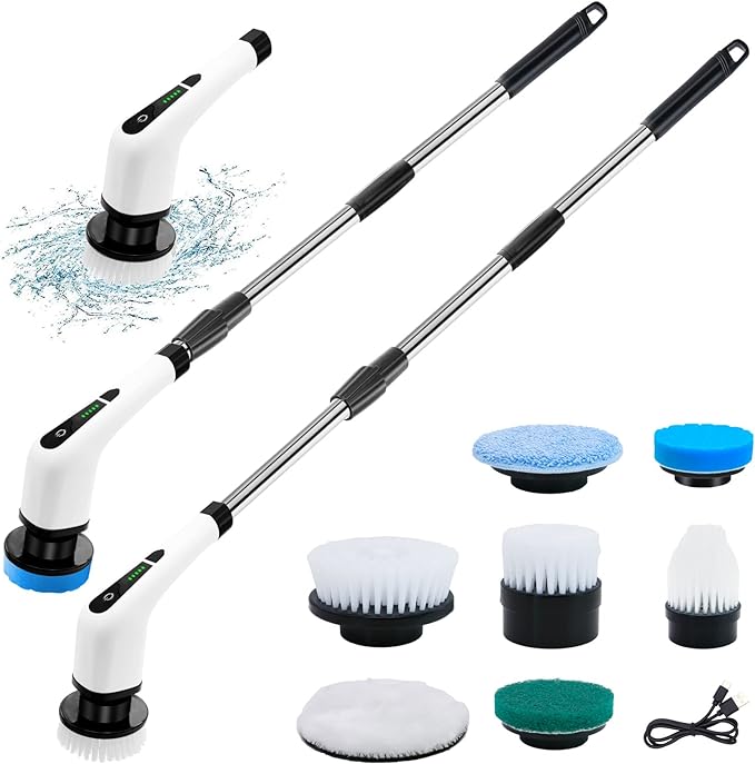 Electric Cleaning Brush – Rechargeable Spin Scrubber