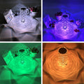 LED Crystal Table Lamp – Rechargeable Touch Control Night Light
