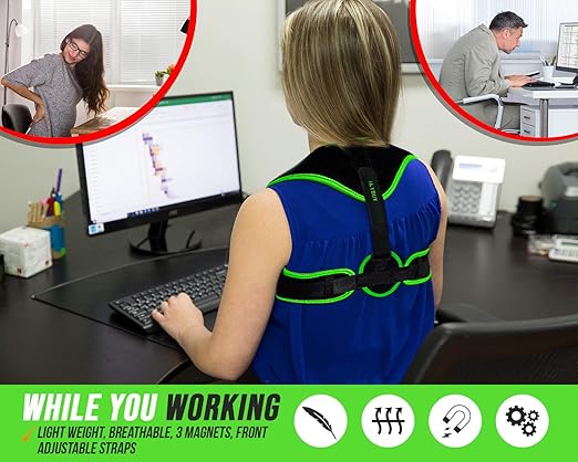 Magnetic Posture Corrector – Back Support Brace for Neck Hump & Pain Relief