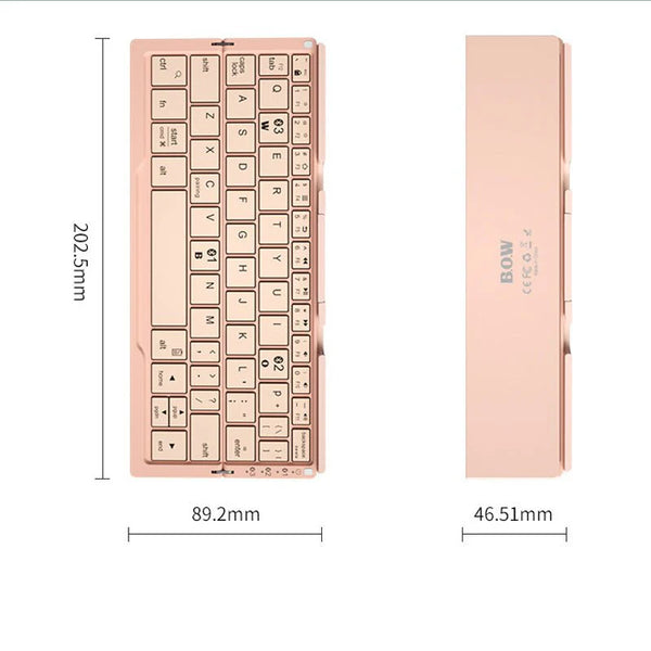 Mini Folding Bluetooth Keyboard – Rechargeable Wireless Keyboard